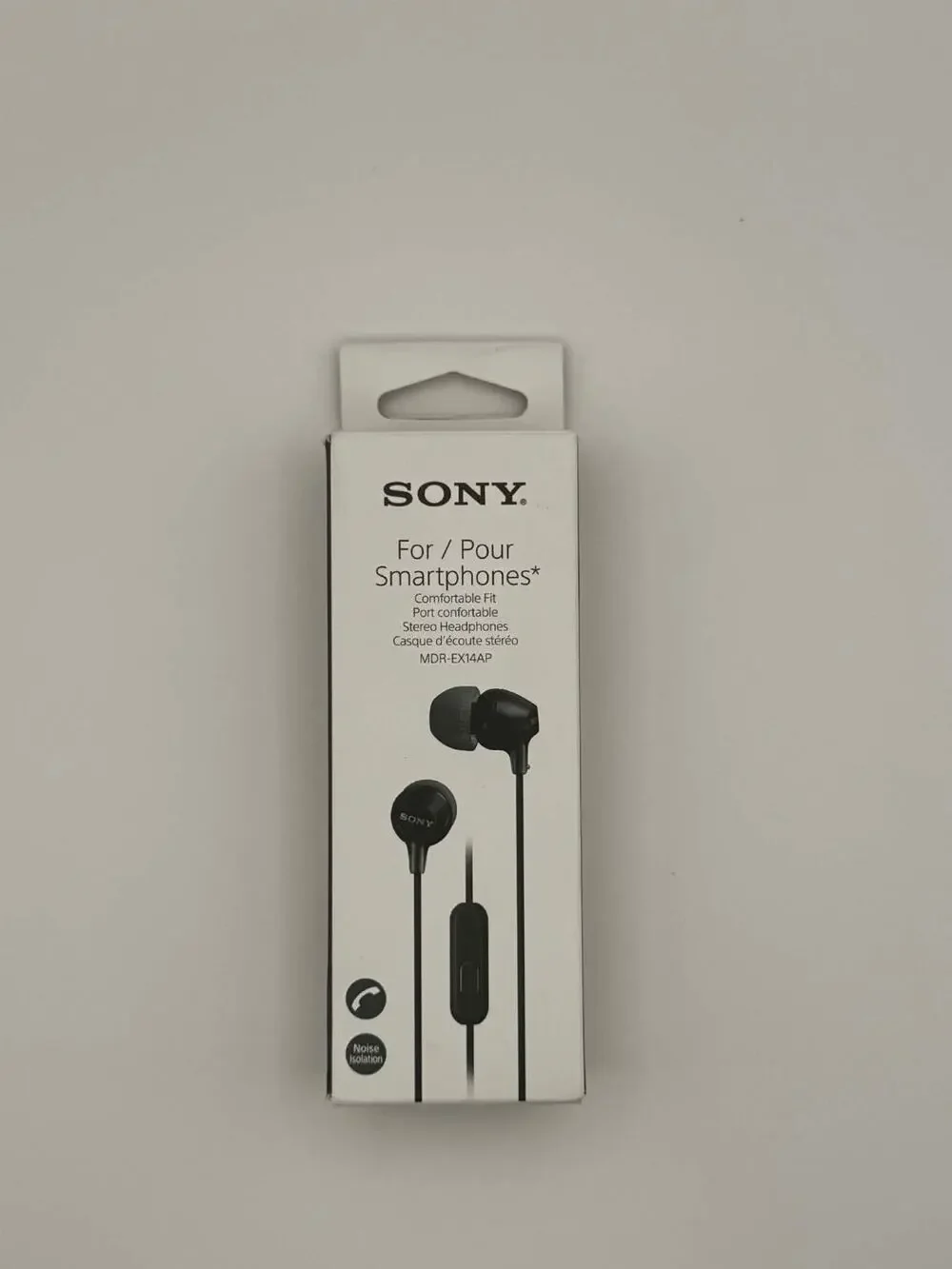 Sony MDR-EX14AP Wired Earbuds Headphones w/ Mic 3.5mm Black New Sealed